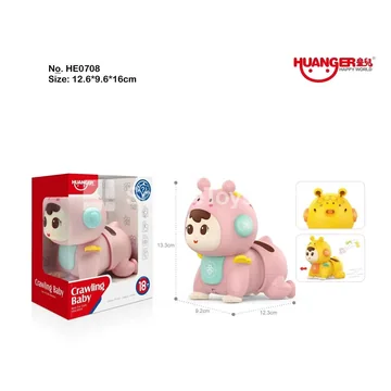 Light & Sound Crawling Bee Doll (Pink)