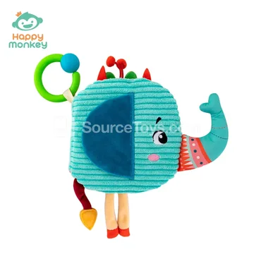 Baby Tail Cloth Book 6M+ Chewable Tear-Resistant 3D Educational