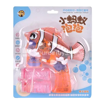 Transparent Clownfish Bubble Gun