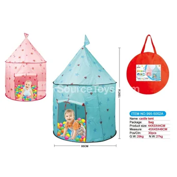 Play Tent with 25 Ocean Balls, 2 Assorted Colors