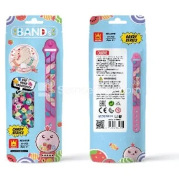 Building Block Bracelet Pink 6 Styles Assorted 80 Bags