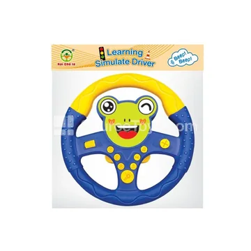 Cartoon Steering Wheel 360° Rotation Frog Blue