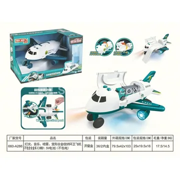 Light & Music Spray Transforming Sanitation Plane Set