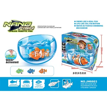 Electric Fish Toy in Box Packaging