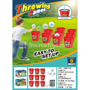 Red Game Bucket (9 Buckets)
