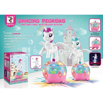 Light-Up Stage Unicorn Ball Toy