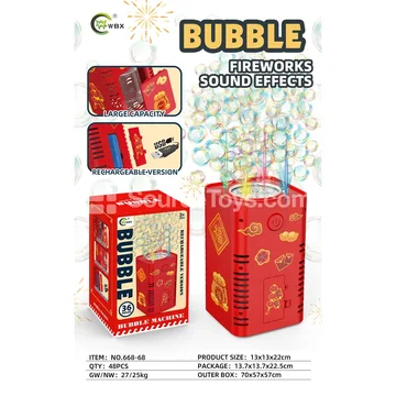 36-Hole Firework Bubble Machine