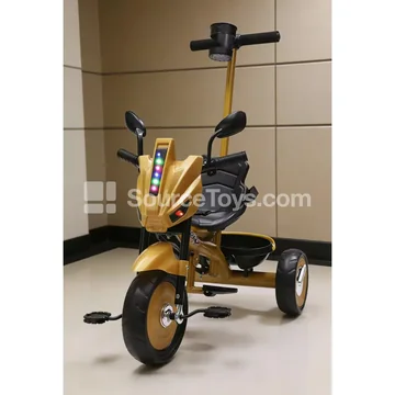 Tricycle with Dump Bucket and Push Handle