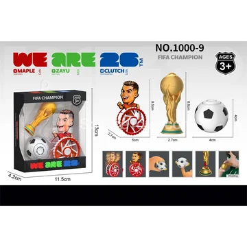 World Cup Tumbler + Trophy Whistle + Finger Spinner Soccer Toy Set