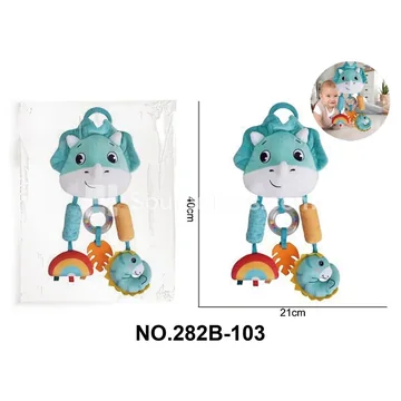 Baby Multi-Function Wind Chime Crib Hanging Plush Dinosaur Set