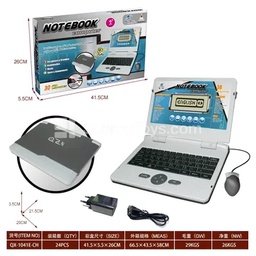 Electric Learning Laptop (30) with USB Cable and Charger