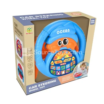 Hermit Crab Steering Wheel Learning Toy with U-Shaped Base