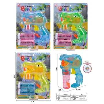 Dinosaur Bubble Gun with Lights