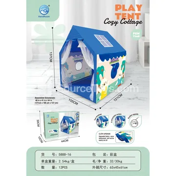 Blue Bunny Play Tent for Outdoor Sports