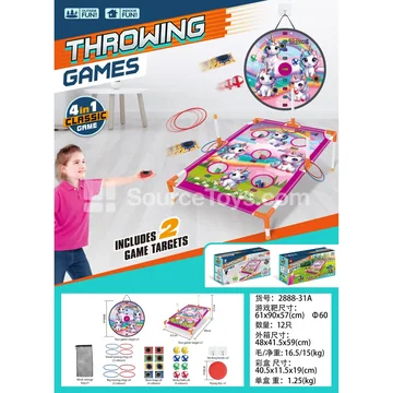 Unicorn Throwing Target Set