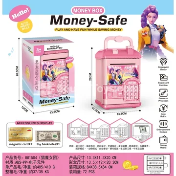 Fingerprint & Card-Scanning Money Bank with House Design