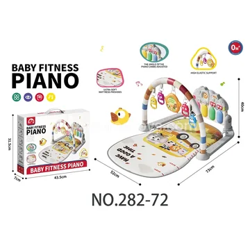 Baby Animal Bus Pattern Kick Piano Play Mat