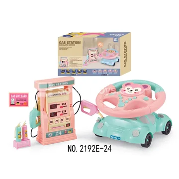 Steering Wheel Monkey Car with Gas Station Digital Display Set