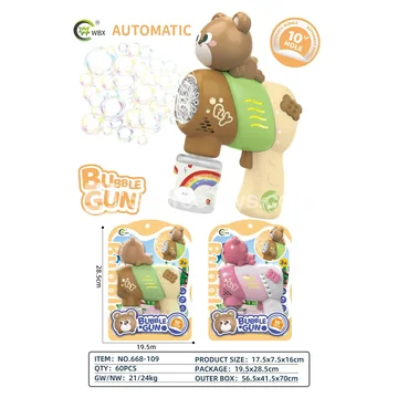 Automatic 10-Hole Bubble Gun