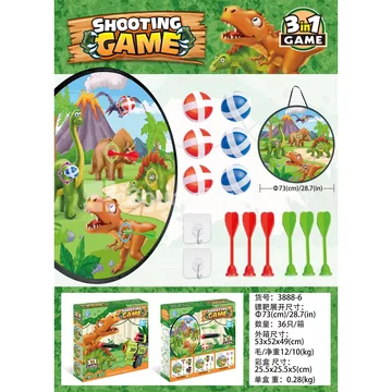 Dinosaur Round Target Set