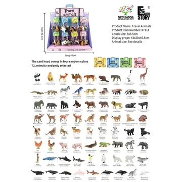 Travel Animal Keychain