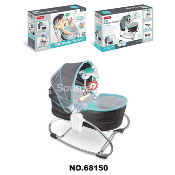 Baby Electric Music Light Rocking Chair/Bassinet with Tent and Mosquito Net