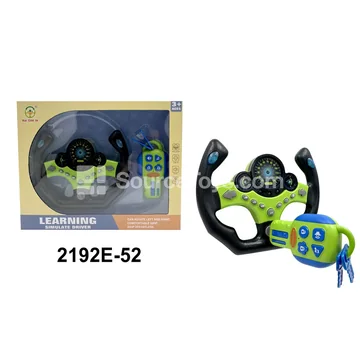 Steering Wheel Racing Driving Set Flat Bottom Green