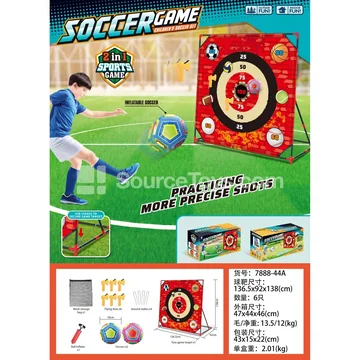 Red Brick Wall Ball Target Set