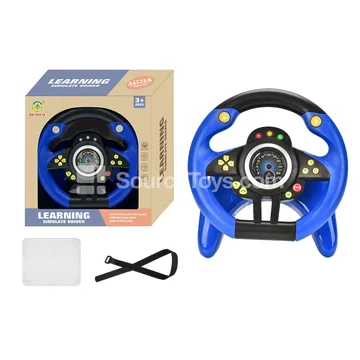 Steering Wheel U-Shape Base 360° Rotation Blue
