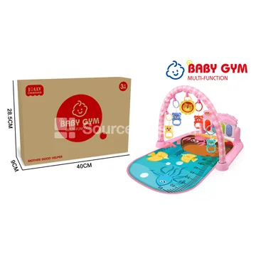 Ocean Animal Pattern Baby Piano Mat Pink