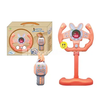 Steering Wheel Racing Car Toy with Rabbit Driver - 360° Rotation