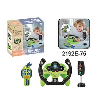 Steering Wheel Racing Car 360° Rotating Driving Set Green