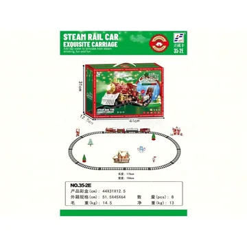 Electric Train Set with Lights, Music and Smoke
