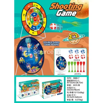 Double-Sided Dinosaur Dart Target