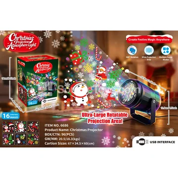 Christmas Electric Atmosphere Rotating Light