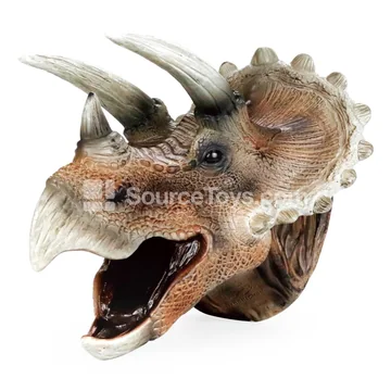 Triceratops Hand Puppet Head (Pe Bag + Hang Tag)