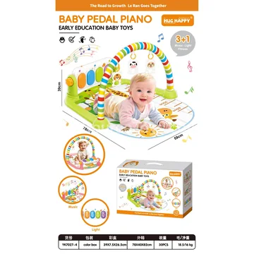 Baby Cyan Fitness Rack with Foot Piano (Requires 2 x 1.5V “AA” Batteries, Not Included)