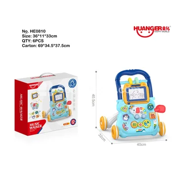 Elephant Music Push Walkers (Blue)