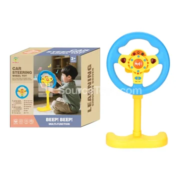 Steering Wheel Toy with 360° Rotation Stand