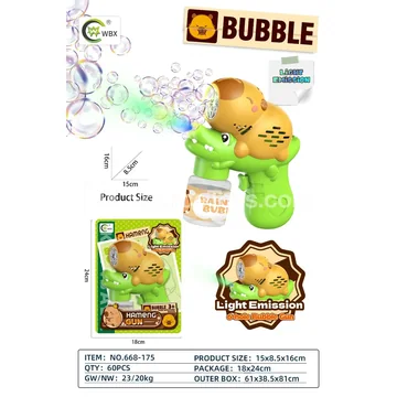 Capybara Automatic Bubble Gun with Lights