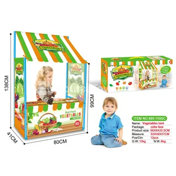Vegetable House Grocery Store Playset