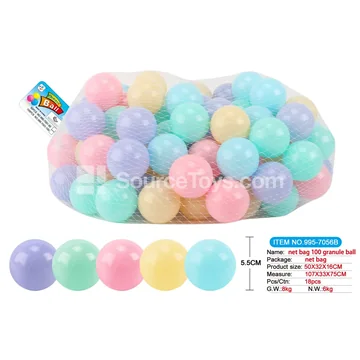 Mesh Bag Hang Tag 100-Piece 5.5 cm Play Balls