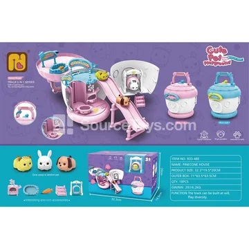 Pet Pinecone House Assembly Playset