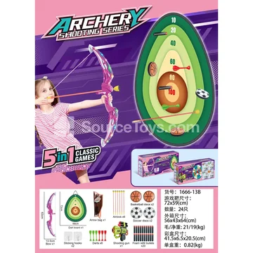 Light-Up Bow and Arrow Avocado Target (Pink)