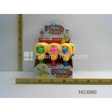 Pull String Fan Bubble Stick (12 pcs)