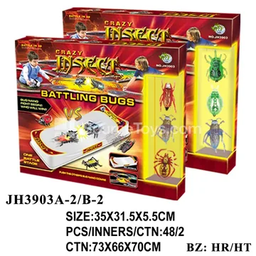 Light-up Shell-Change Electric Bouncing Bug Set (2 Bugs + 1 Shell)
