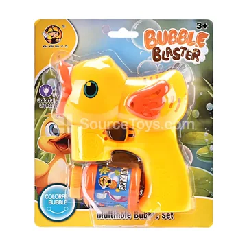 Multi-hole Duck Bubble Gun with Lights