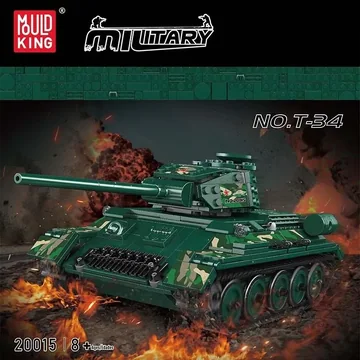 DIY Building Blocks T-34 Tank (Electric Gyro with Sound) APP Version