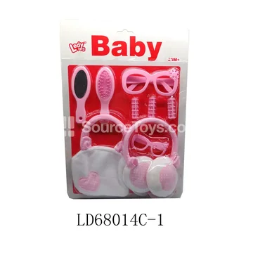Pretend-Play Accessory Set: Earrings, Handbag, Glasses & Hair Styling