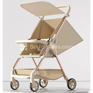 Carbon Steel Oxford Fabric Baby Stroller with Reclining Seat